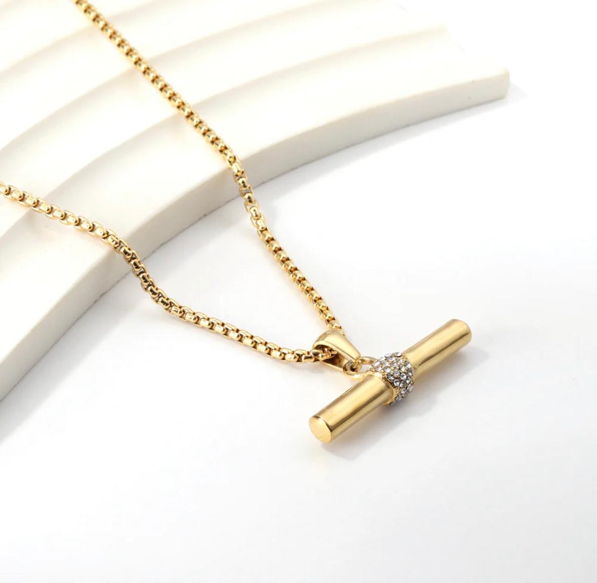 Golden Axis Necklace